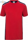 James & Nicholson | JN 860 - Pánské pracovní tričko red/navy