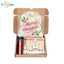 MERRY Christmas gift set, multicolored, logo patch