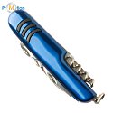 FREIBURG lamp and pocket knife set with 9 functions, blue with logo print 3