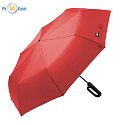 RPET ecological red folding umbrella with logo print