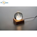 Christmas LED crystal ball with logo printing 4