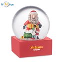 Christmas glass snow globe with logo print 3