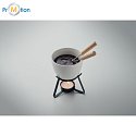 Ceramic fondue set 240 ml with logo print 4