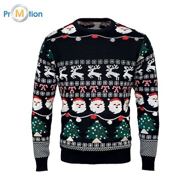 Christmas LED sweater L/XL with logo print