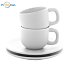 Espresso cup set white, logo print