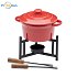 Ceramic fondue set 300 ml with logo print