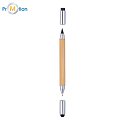 Ballpoint pen 2 in 1 and refill beige 1, logo print