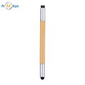 Ballpoint pen 2 in 1 and refill beige 2, logo print