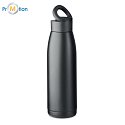 Recycled steel drinking bottle 400ml with logo print 5