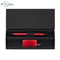 COUPLE gift set of pen and pendant, red