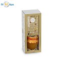 20457 LAMAO. Golden tea and honey gift set, logo print