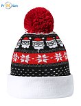 Christmas winter cap with logo print