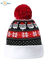 Christmas winter cap with logo print