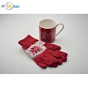 Winter gift mug and gloves set