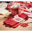 Winter gift mug and gloves set