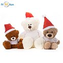 XMAS BUBU large Christmas teddy bear, natural, logo print