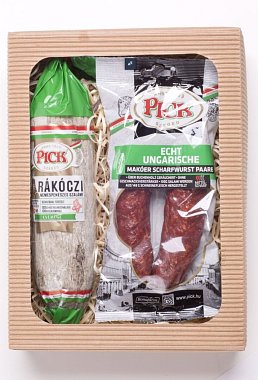 MAKOL package of salami and sausage delicacies, box with logo