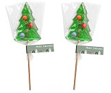 Christmas tree lollipop with logo print