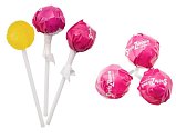 round lollipop with logo print