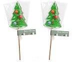 Christmas tree lollipop with logo print