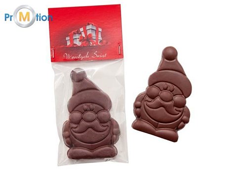 chocolate Santa Claus 20g with logo print